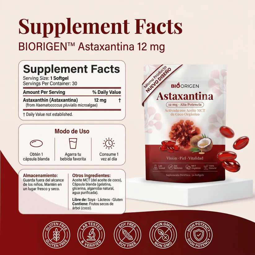 Astaxantina Natural 12mg — Si el Médico Te Dijo "Hay que Monitorear Tus Riñones", Esto Es Lo Que Puedes Hacer Tú Ahora.