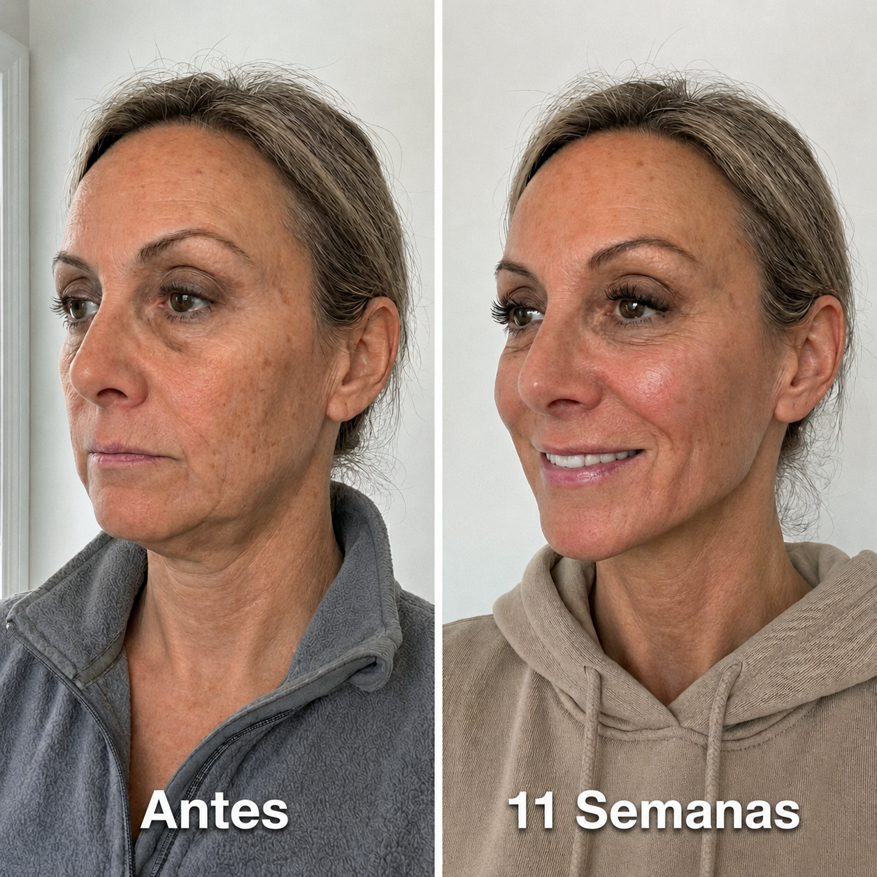 Envoltura facial de colágeno para esculpir el rostro