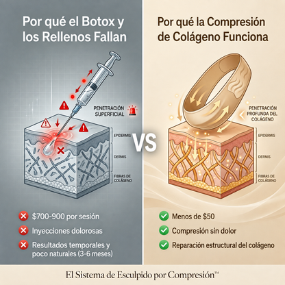 Envoltura facial de colágeno para esculpir el rostro