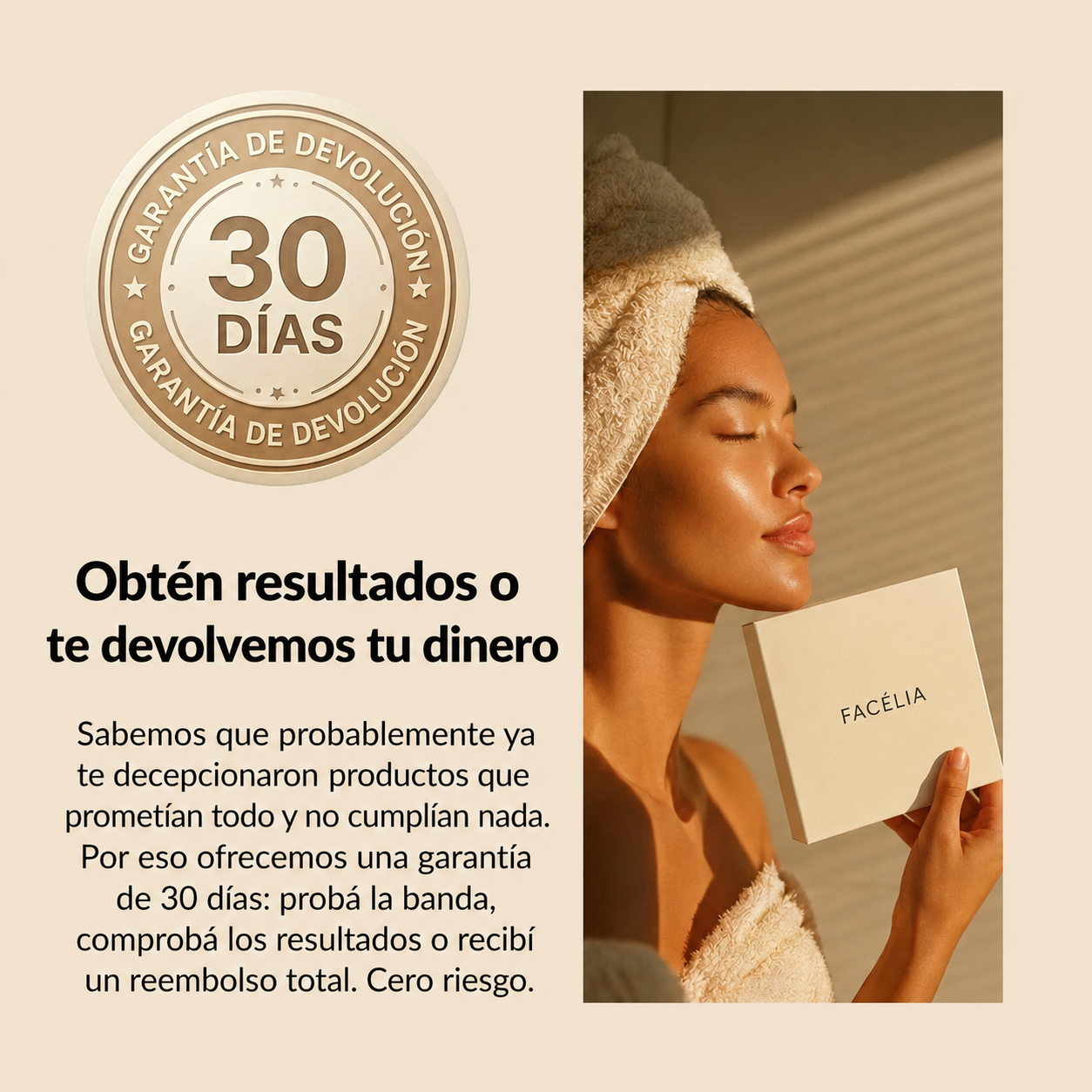 Envoltura facial de colágeno para esculpir el rostro