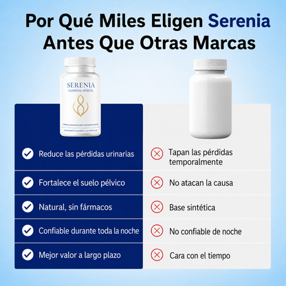 Serenia - Reduce Pérdidas, Urgencia y Levantadas Nocturnas