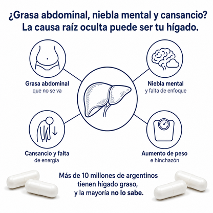 NAC liposomal: apoyo para la desintoxicación hepática y celular.
