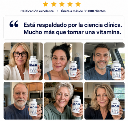 NAC liposomal: apoyo para la desintoxicación hepática y celular.
